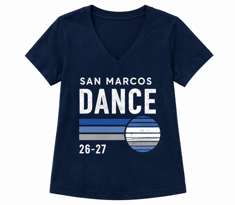 FALL 26-27 - T-shirt - Navy Blue V Neck