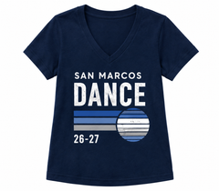 FALL 26-27 - T-shirt - Navy Blue V Neck